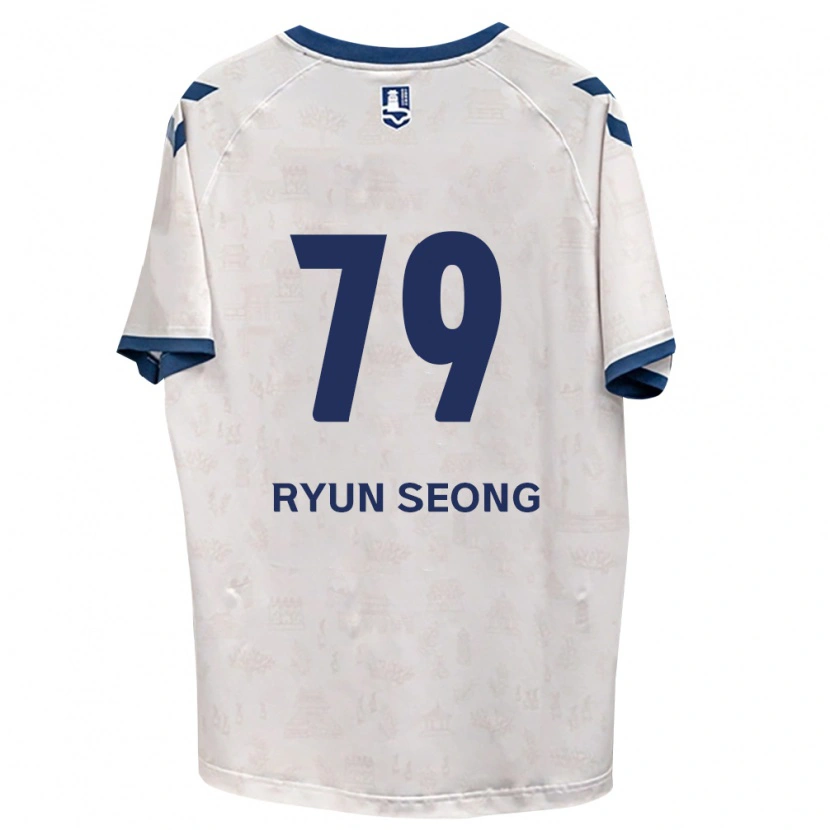 Danxen Hombre Camiseta Ryun-Seong Choe #79 Azul Real Blanco 2ª Equipación 2026/27 La Camisa
