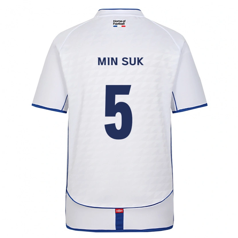 Danxen Hombre Camiseta Min Suk #5 Negro Blanco Rojo 2ª Equipación 2026/27 La Camisa