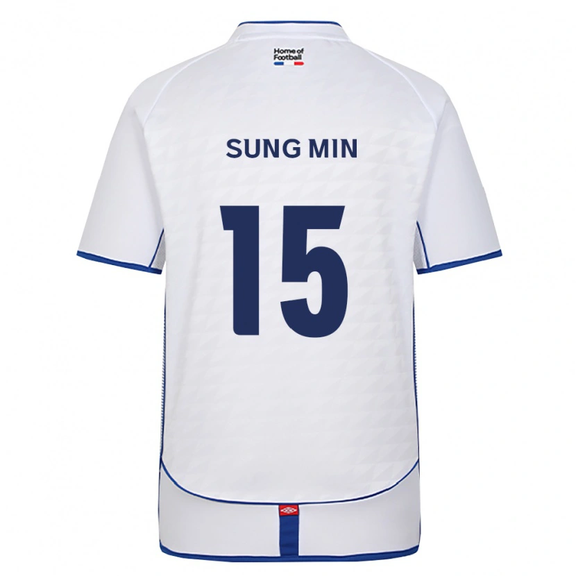 Danxen Hombre Camiseta Sung-Min Jung #15 Negro Blanco Rojo 2ª Equipación 2026/27 La Camisa