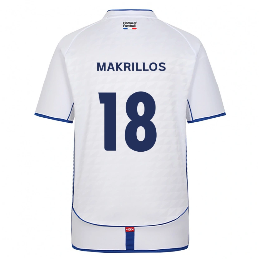 Danxen Hombre Camiseta Peter Makrillos #18 Negro Blanco Rojo 2ª Equipación 2026/27 La Camisa
