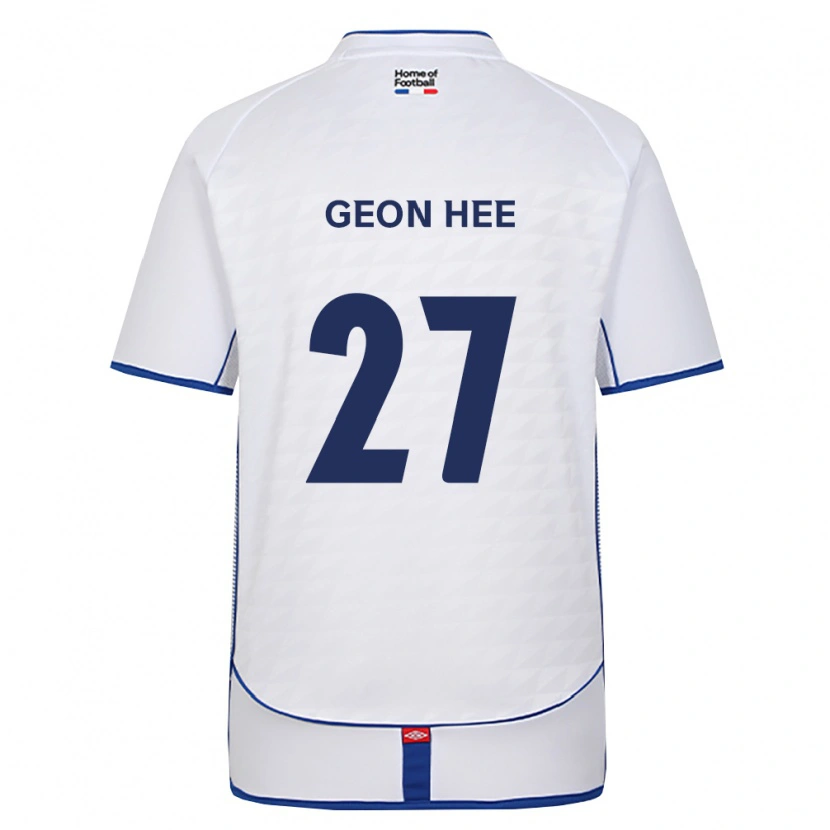 Danxen Hombre Camiseta Geon-Hee Lee #27 Negro Blanco Rojo 2ª Equipación 2026/27 La Camisa