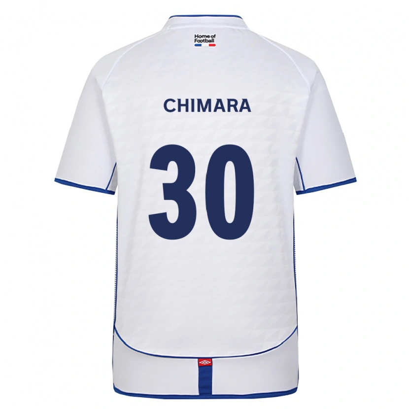 Danxen Hombre Camiseta Justin Chimara #30 Negro Blanco Rojo 2ª Equipación 2026/27 La Camisa