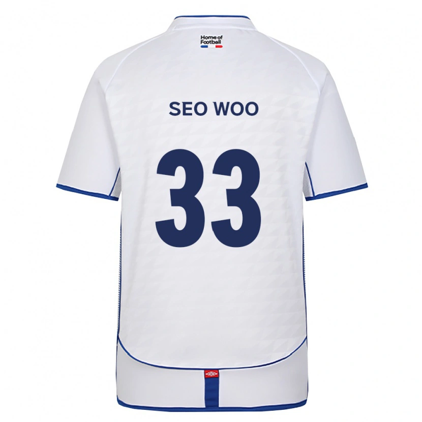 Danxen Hombre Camiseta Seo-Woo Jeong #33 Negro Blanco Rojo 2ª Equipación 2026/27 La Camisa