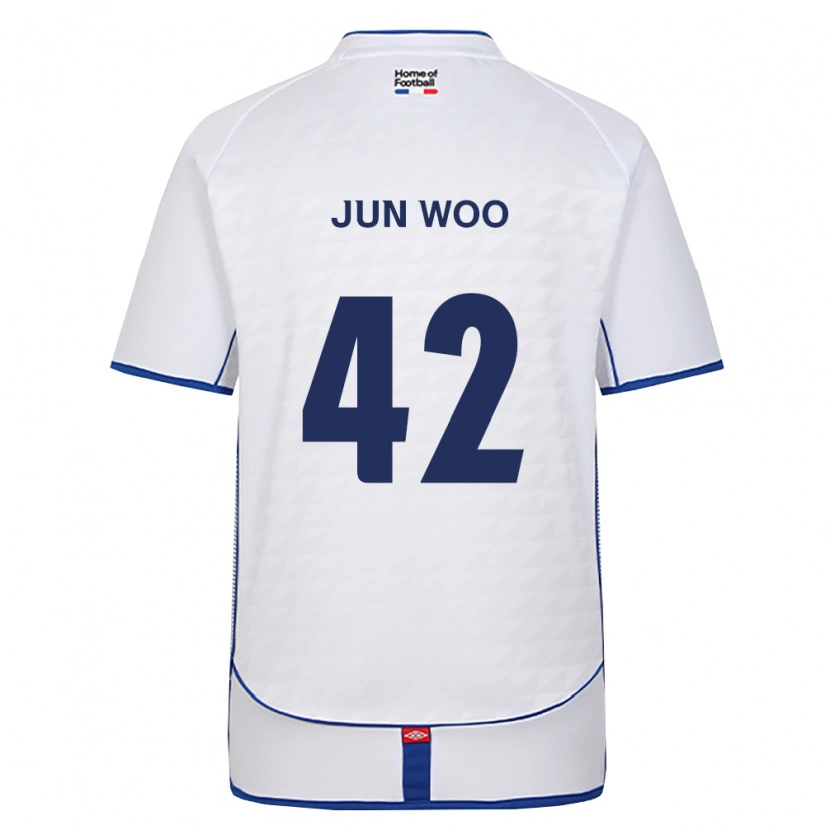 Danxen Hombre Camiseta Jun-Woo Lee #42 Negro Blanco Rojo 2ª Equipación 2026/27 La Camisa