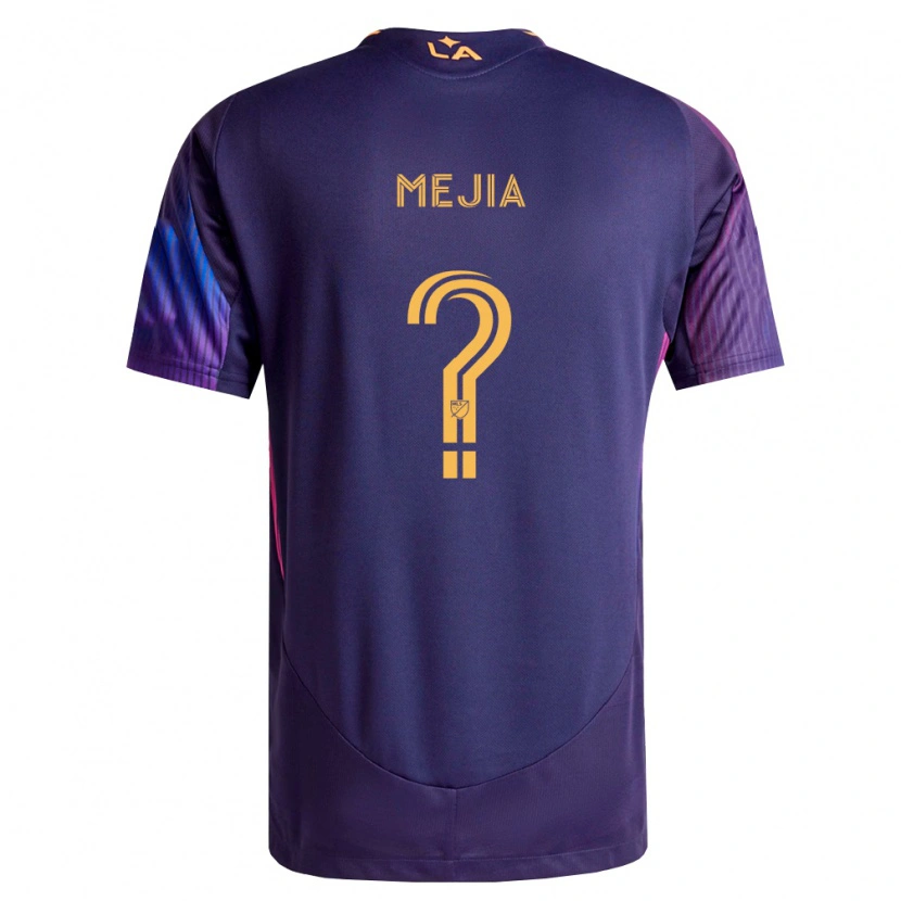 Danxen Hombre Camiseta Robert Mejia #0 Morado Profundo Amarillo 2ª Equipación 2026/27 La Camisa