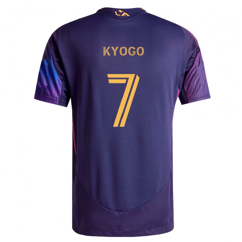 Danxen Hombre Camiseta Kyogo Furuhashi #7 Morado Profundo Amarillo 2ª Equipación 2026/27 La Camisa