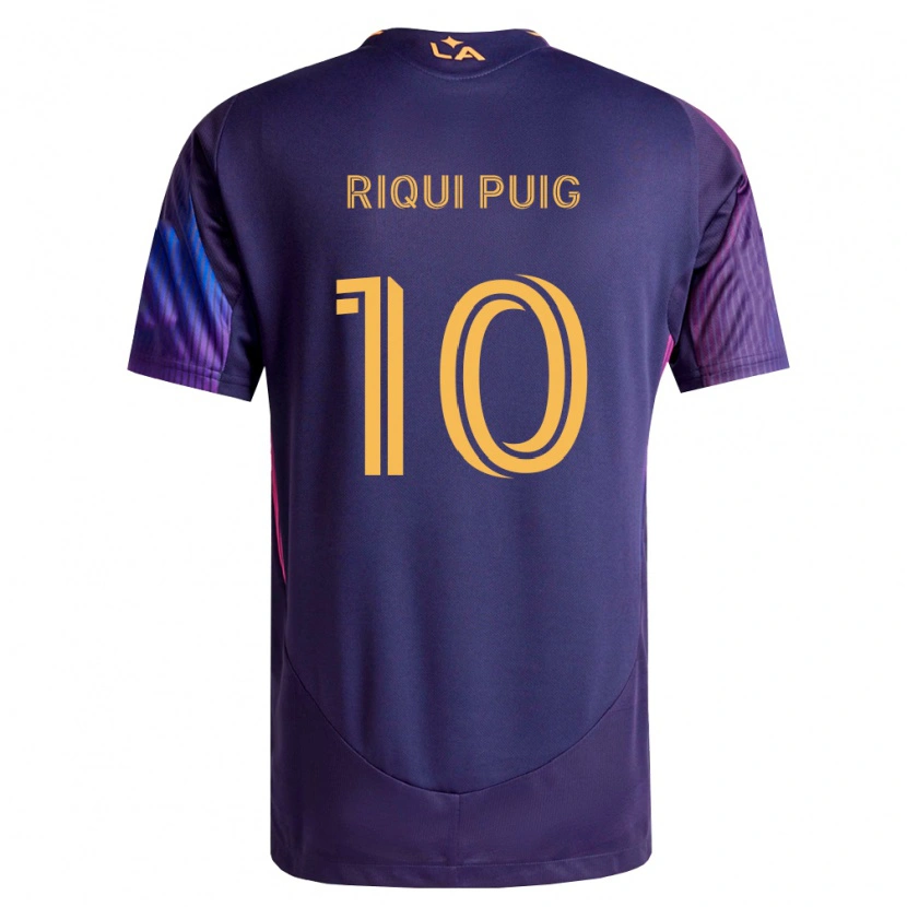 Danxen Hombre Camiseta Riqui Puig #10 Morado Profundo Amarillo 2ª Equipación 2026/27 La Camisa