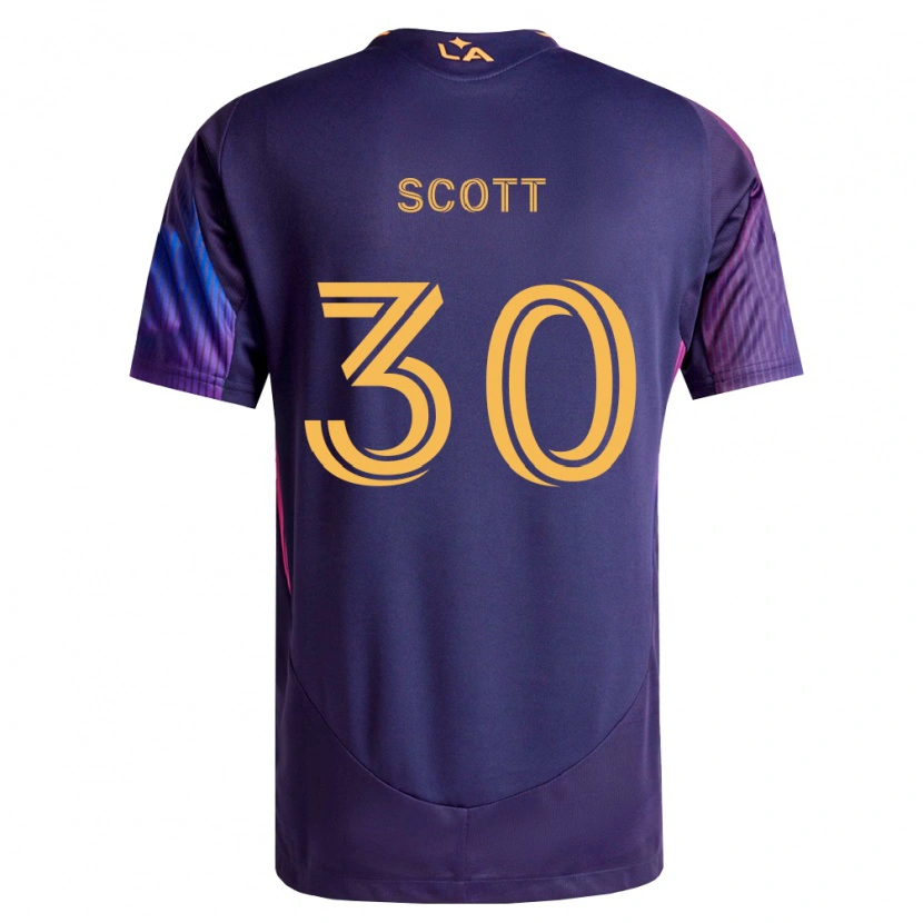 Danxen Hombre Camiseta Brady Scott #30 Morado Profundo Amarillo 2ª Equipación 2026/27 La Camisa