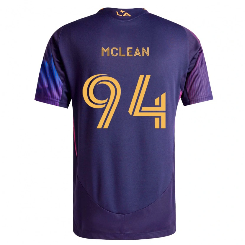 Danxen Hombre Camiseta Mateo Mclean #94 Morado Profundo Amarillo 2ª Equipación 2026/27 La Camisa