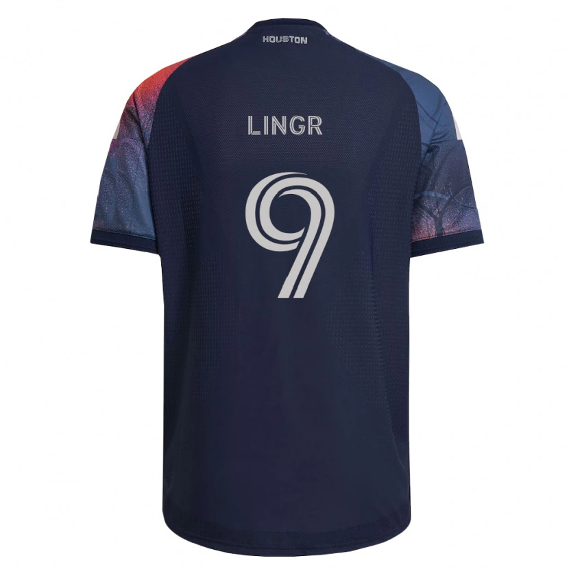 Danxen Hombre Camiseta Ondrej Lingr #9 Azul Profundo Blanco Naranja 2ª Equipación 2026/27 La Camisa