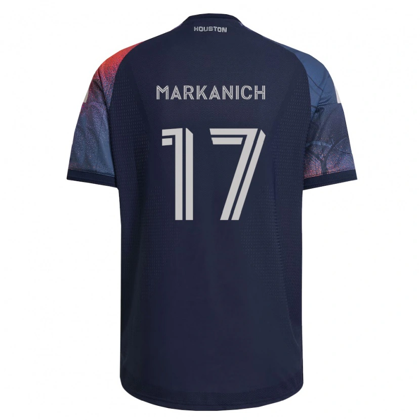 Danxen Hombre Camiseta Nick Markanich #17 Azul Profundo Blanco Naranja 2ª Equipación 2026/27 La Camisa