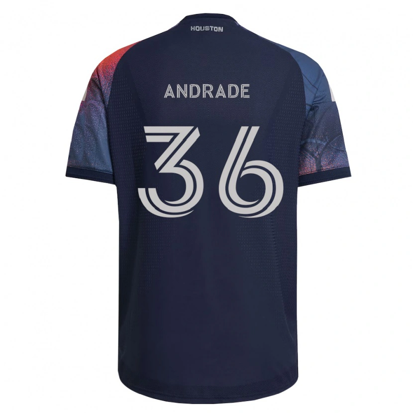Danxen Hombre Camiseta Felipe Andrade #36 Azul Profundo Blanco Naranja 2ª Equipación 2026/27 La Camisa
