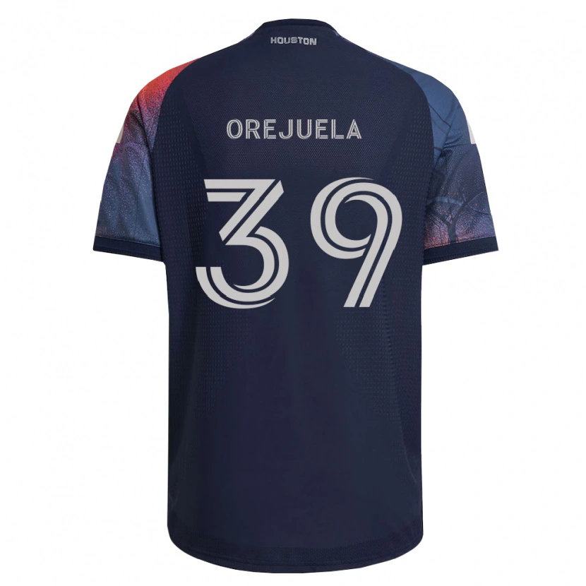 Danxen Hombre Camiseta Jesus Orejuela #39 Azul Profundo Blanco Naranja 2ª Equipación 2026/27 La Camisa