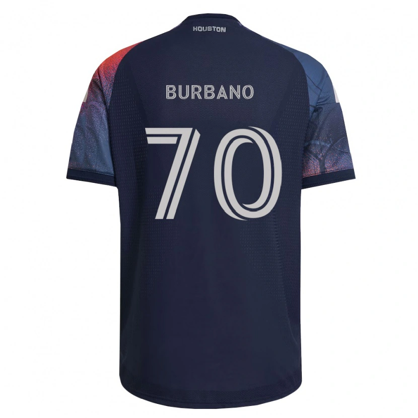 Danxen Hombre Camiseta Jordy Burbano #70 Azul Profundo Blanco Naranja 2ª Equipación 2026/27 La Camisa