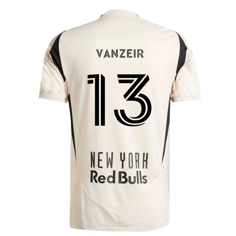 Danxen Hombre Camiseta Dante Vanzeir #13 Blanco Roto Rojo Negro 2ª Equipación 2026/27 La Camisa