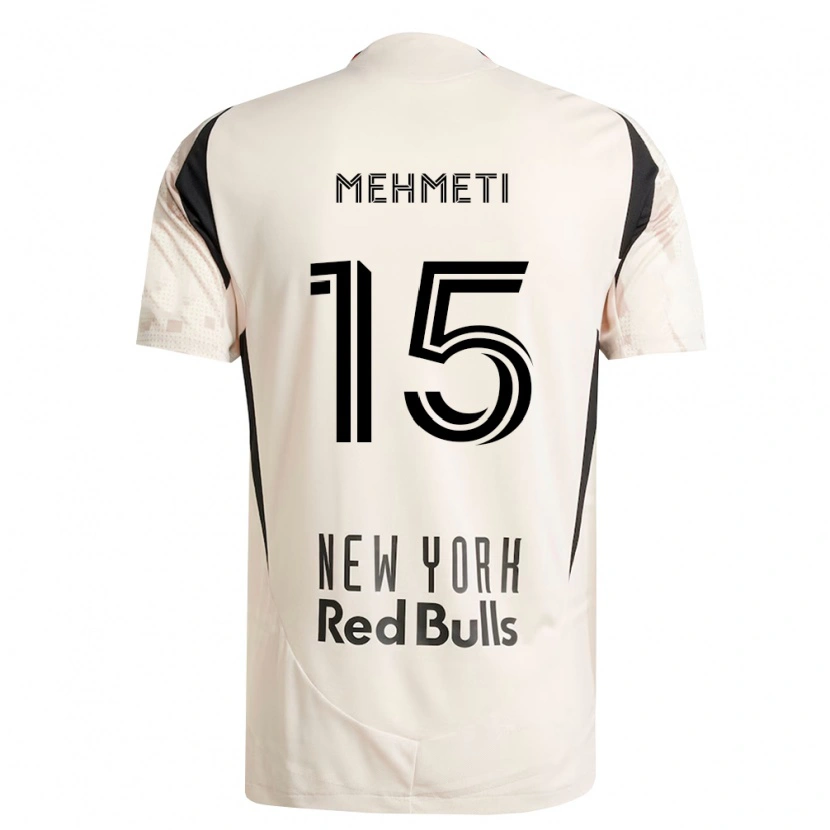 Danxen Hombre Camiseta Adri Mehmeti #15 Blanco Roto Rojo Negro 2ª Equipación 2026/27 La Camisa