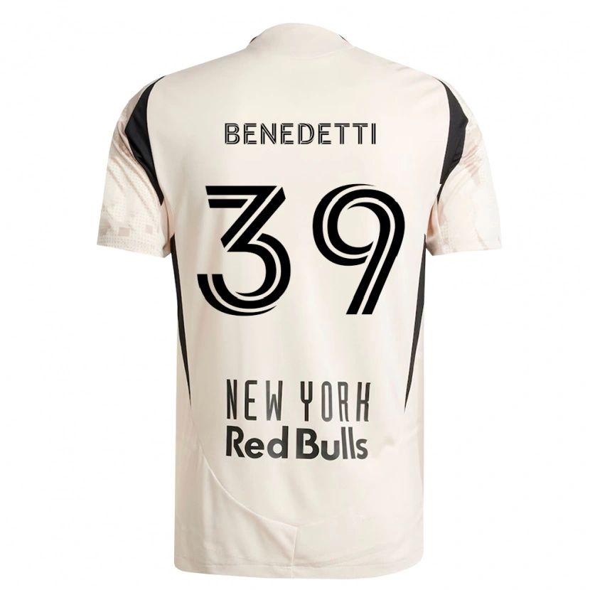 Danxen Hombre Camiseta Nehuén Benedetti #39 Blanco Roto Rojo Negro 2ª Equipación 2026/27 La Camisa