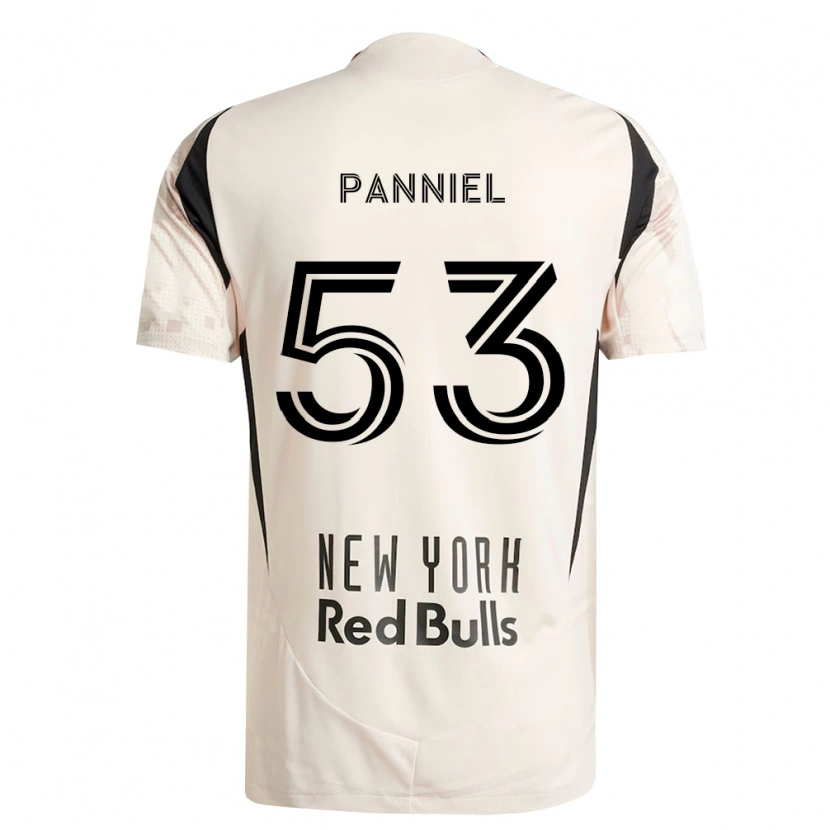 Danxen Hombre Camiseta Troi Panniel #53 Blanco Roto Rojo Negro 2ª Equipación 2026/27 La Camisa