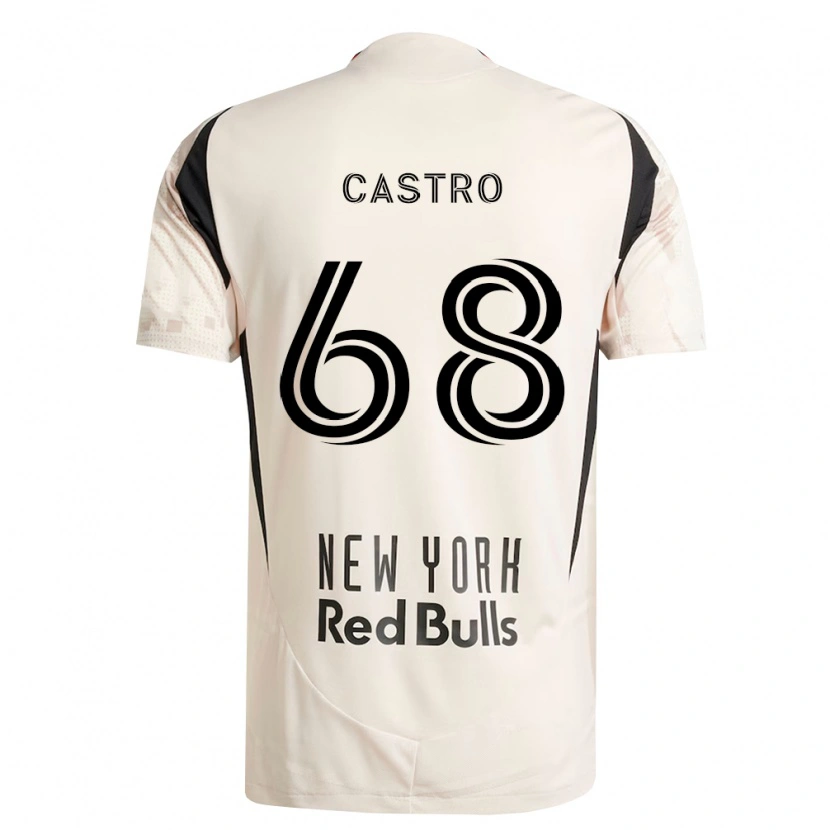 Danxen Hombre Camiseta Bradley Castro #68 Blanco Roto Rojo Negro 2ª Equipación 2026/27 La Camisa