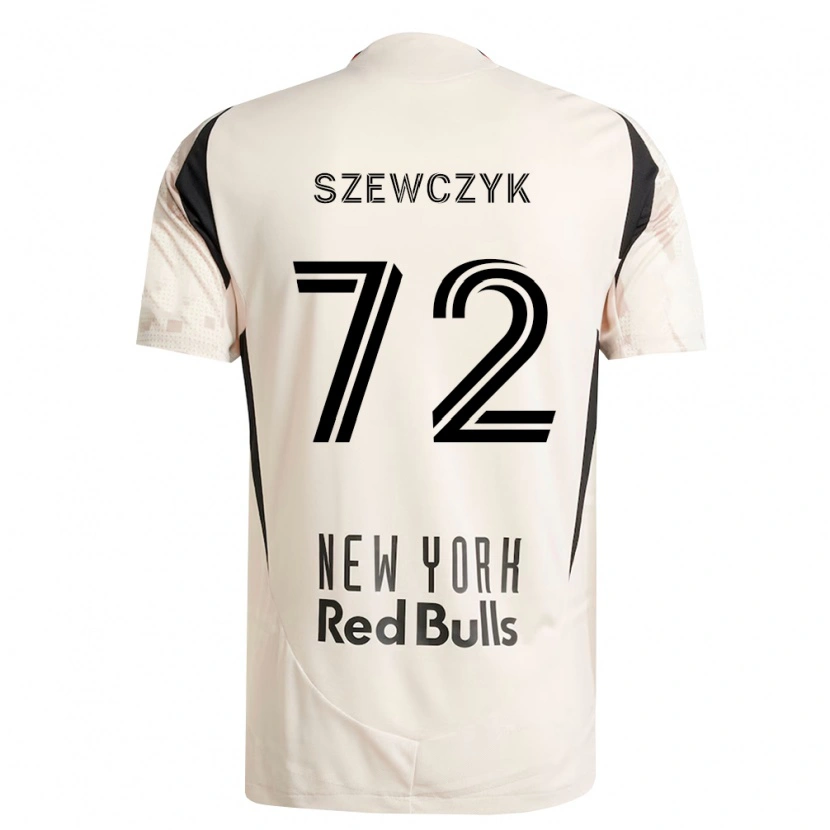 Danxen Hombre Camiseta Tobias Szewczyk #72 Blanco Roto Rojo Negro 2ª Equipación 2026/27 La Camisa