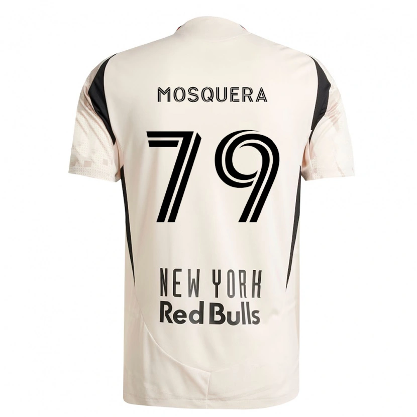 Danxen Hombre Camiseta Rafael Mosquera #79 Blanco Roto Rojo Negro 2ª Equipación 2026/27 La Camisa