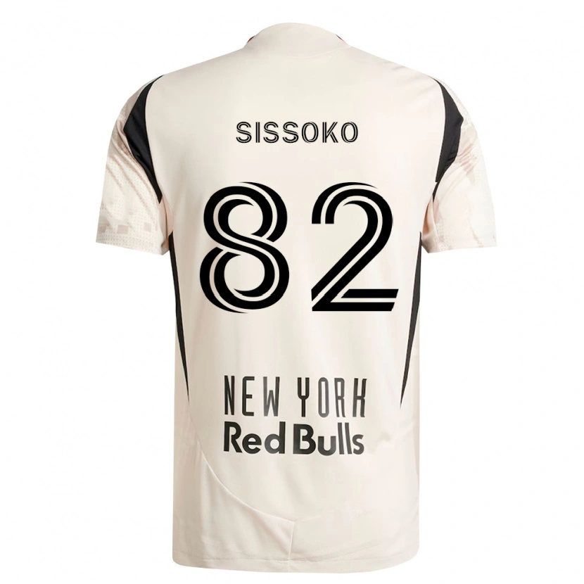 Danxen Hombre Camiseta Makan Sissoko #82 Blanco Roto Rojo Negro 2ª Equipación 2026/27 La Camisa