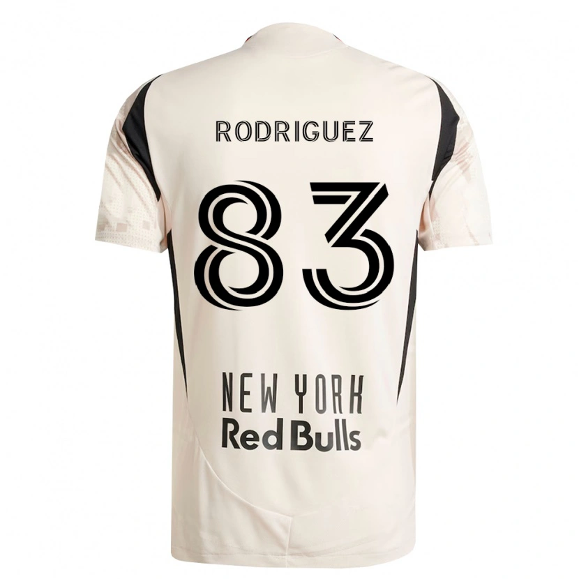 Danxen Hombre Camiseta Benjamin Rodriguez #83 Blanco Roto Rojo Negro 2ª Equipación 2026/27 La Camisa
