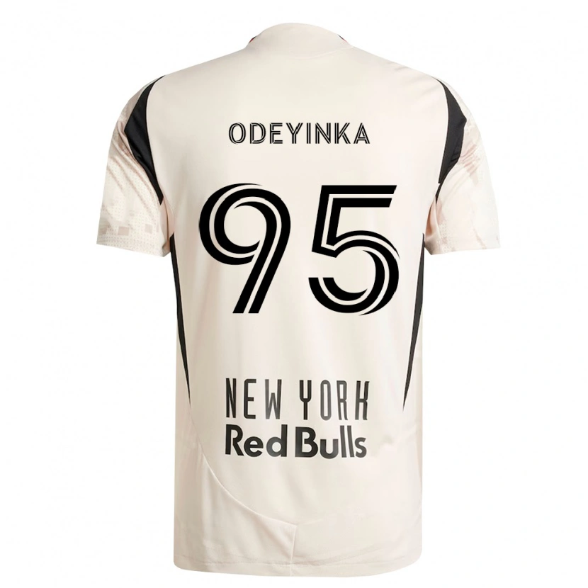 Danxen Hombre Camiseta Malik Odeyinka #95 Blanco Roto Rojo Negro 2ª Equipación 2026/27 La Camisa