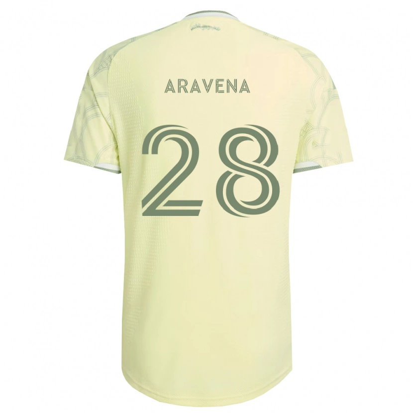 Danxen Hombre Camiseta Alexander Aravena #28 Beige Blanco 2ª Equipación 2026/27 La Camisa