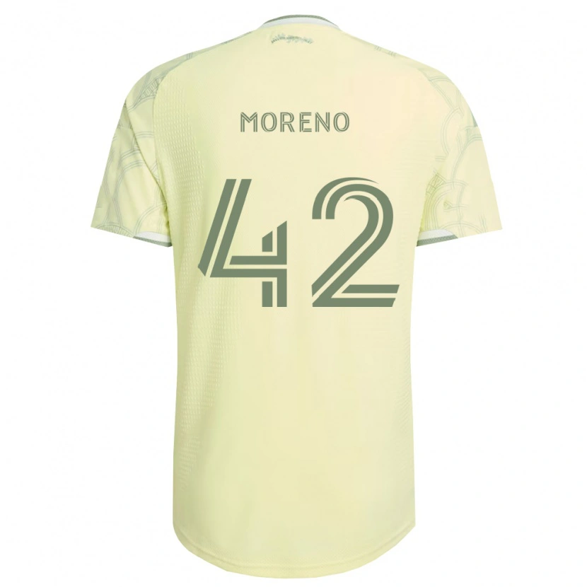 Danxen Hombre Camiseta Alexis Moreno #42 Beige Blanco 2ª Equipación 2026/27 La Camisa