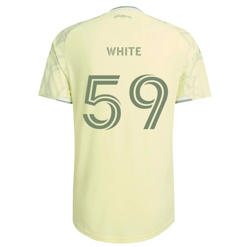 Danxen Hombre Camiseta Dario White #59 Beige Blanco 2ª Equipación 2026/27 La Camisa
