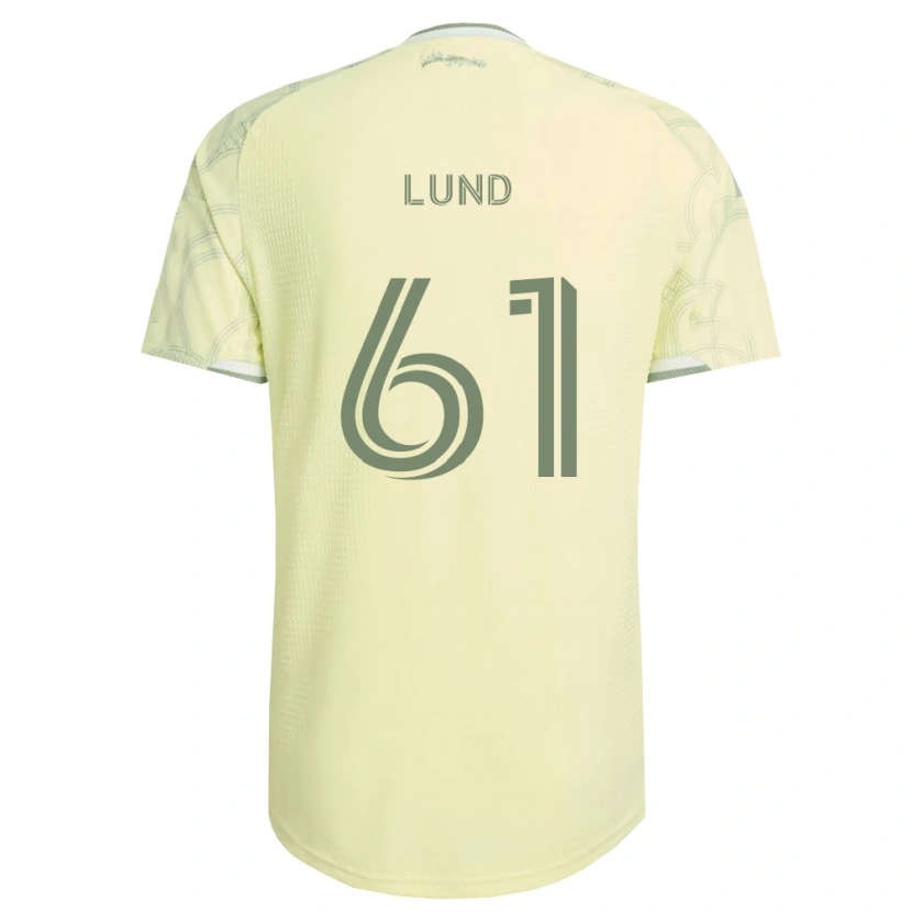 Danxen Hombre Camiseta Nicklas Lund #61 Beige Blanco 2ª Equipación 2026/27 La Camisa