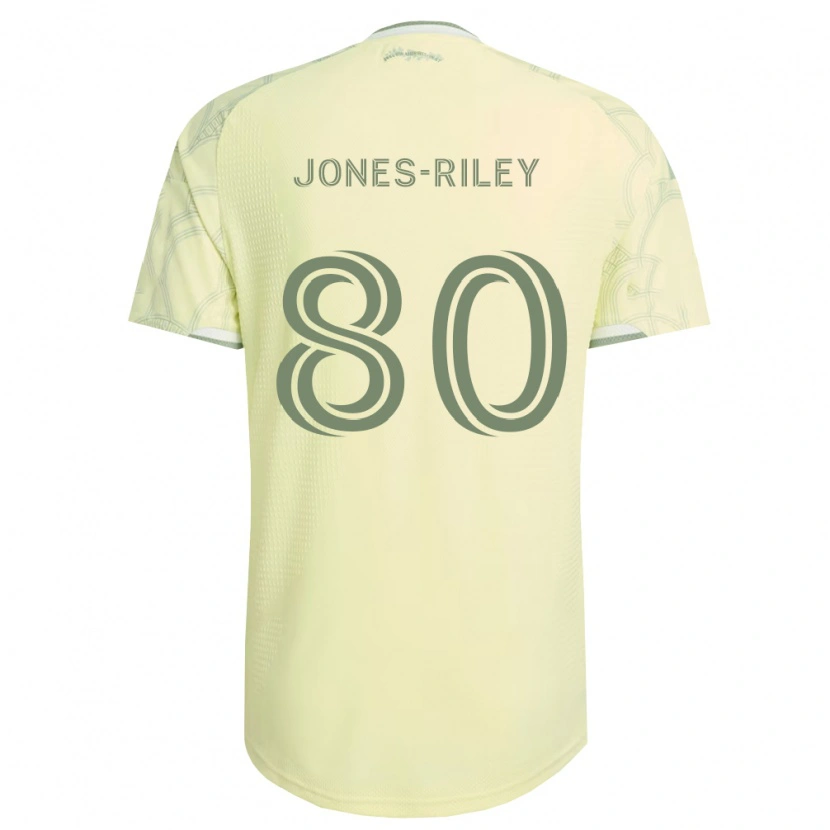 Danxen Hombre Camiseta Jaden Jones-Riley #80 Beige Blanco 2ª Equipación 2026/27 La Camisa