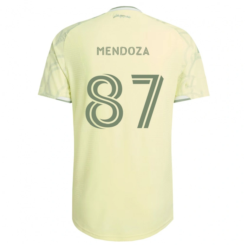 Danxen Hombre Camiseta Christian Mendoza #87 Beige Blanco 2ª Equipación 2026/27 La Camisa
