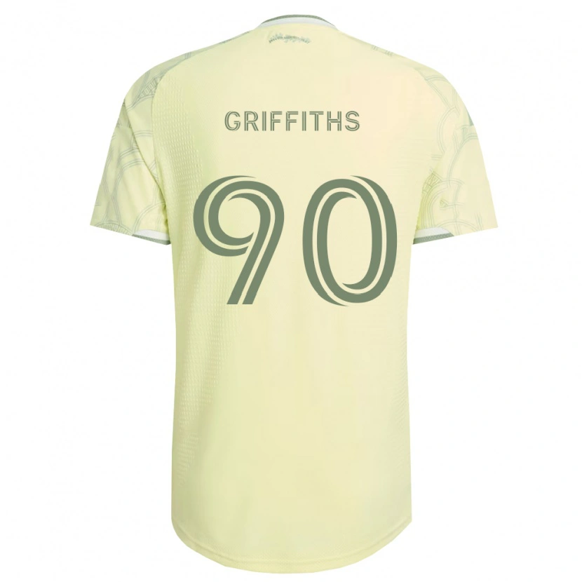 Danxen Hombre Camiseta Reo Griffiths #90 Beige Blanco 2ª Equipación 2026/27 La Camisa
