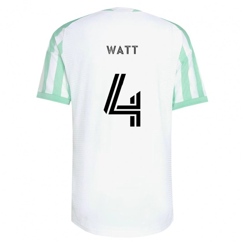 Danxen Hombre Camiseta Evan Watt #4 Verde Claro Negro Blanco 2ª Equipación 2026/27 La Camisa