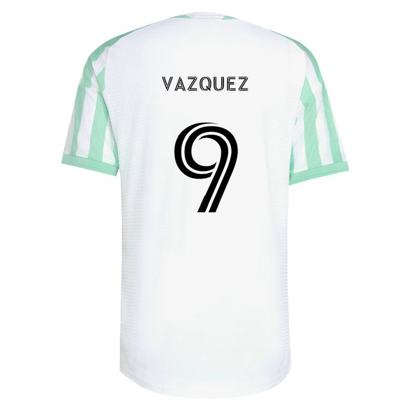 Danxen Hombre Camiseta Brandon Vazquez #9 Verde Claro Negro Blanco 2ª Equipación 2026/27 La Camisa
