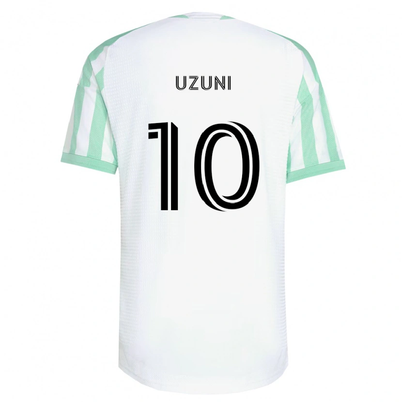 Danxen Hombre Camiseta Myrto Uzuni #10 Verde Claro Negro Blanco 2ª Equipación 2026/27 La Camisa