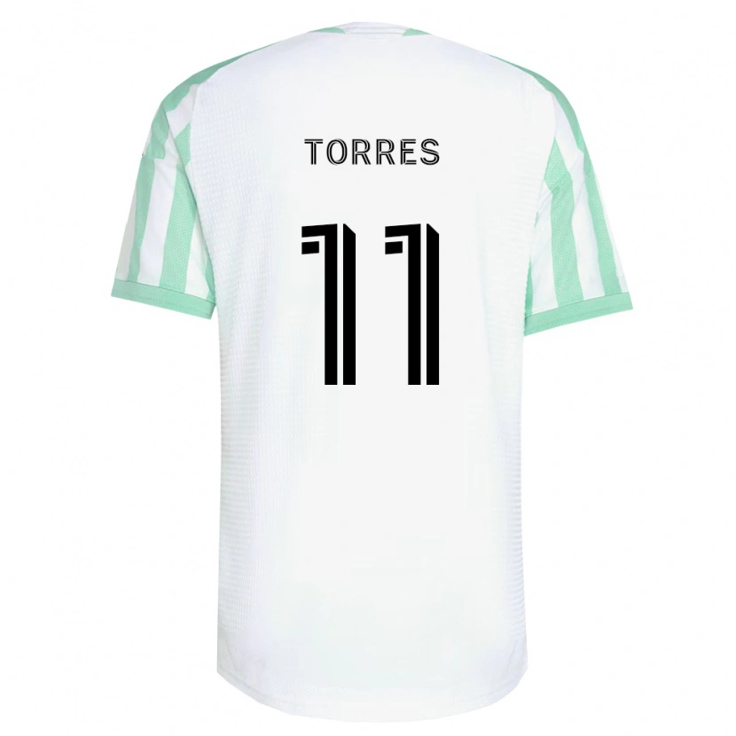 Danxen Hombre Camiseta Facundo Torres #11 Verde Claro Negro Blanco 2ª Equipación 2026/27 La Camisa