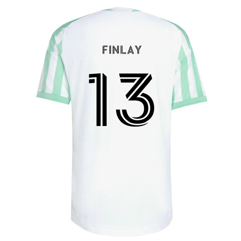 Danxen Hombre Camiseta Ethan Finlay #13 Verde Claro Negro Blanco 2ª Equipación 2026/27 La Camisa