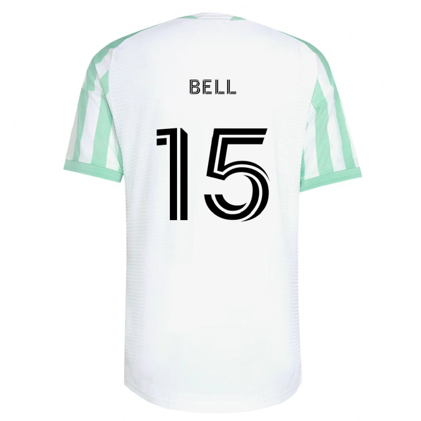 Danxen Hombre Camiseta Jon Bell #15 Verde Claro Negro Blanco 2ª Equipación 2026/27 La Camisa