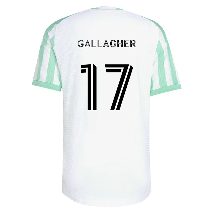 Danxen Hombre Camiseta Jon Gallagher #17 Verde Claro Negro Blanco 2ª Equipación 2026/27 La Camisa