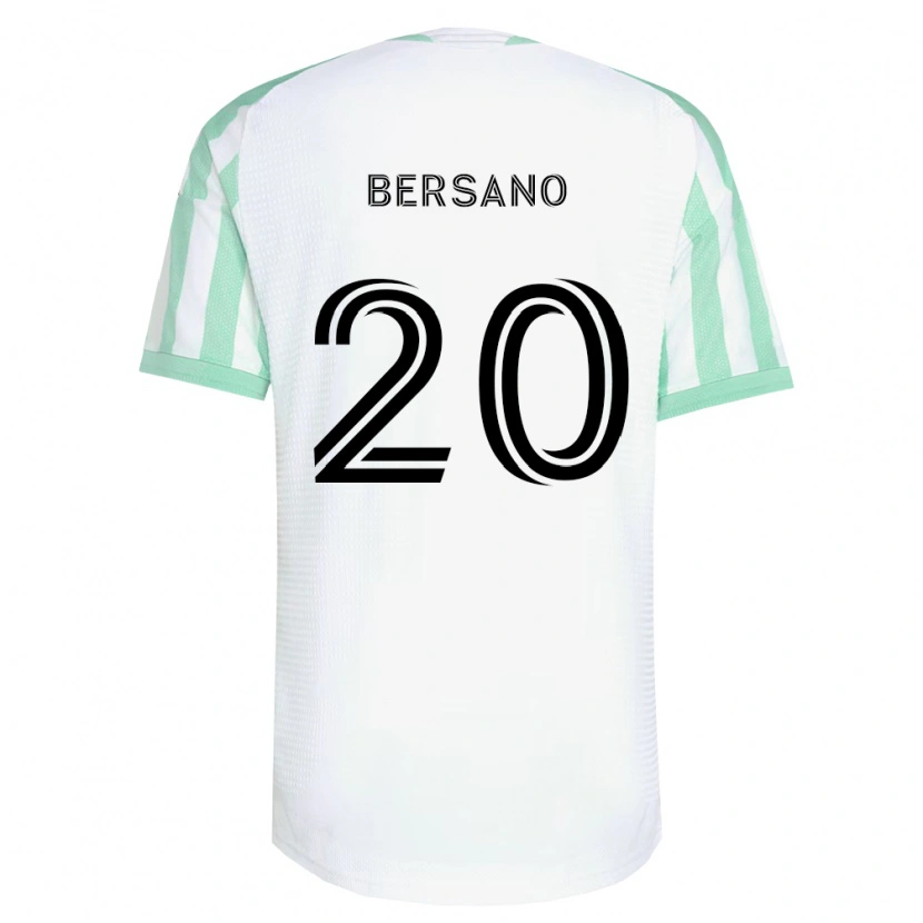 Danxen Hombre Camiseta Matt Bersano #20 Verde Claro Negro Blanco 2ª Equipación 2026/27 La Camisa