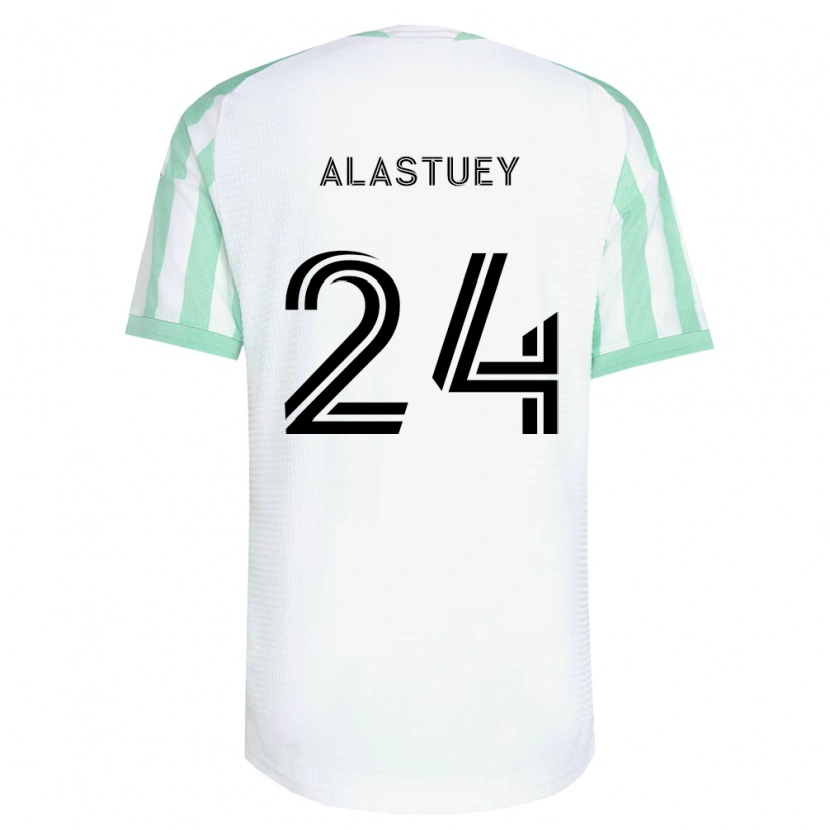 Danxen Hombre Camiseta Jorge Alastuey #24 Verde Claro Negro Blanco 2ª Equipación 2026/27 La Camisa