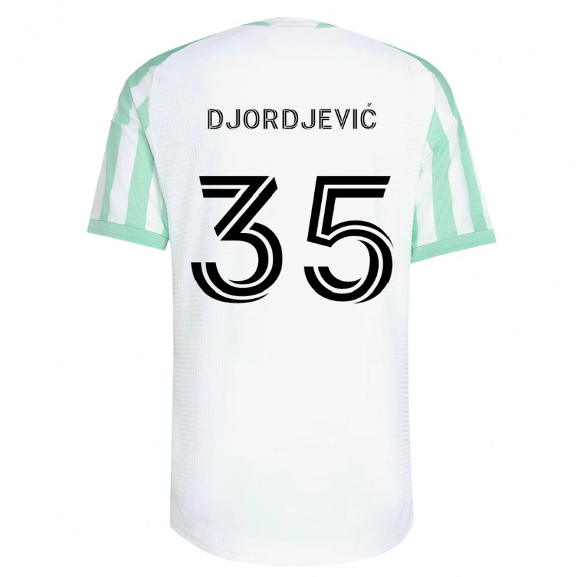 Danxen Hombre Camiseta Mateja Djordjević #35 Verde Claro Negro Blanco 2ª Equipación 2026/27 La Camisa