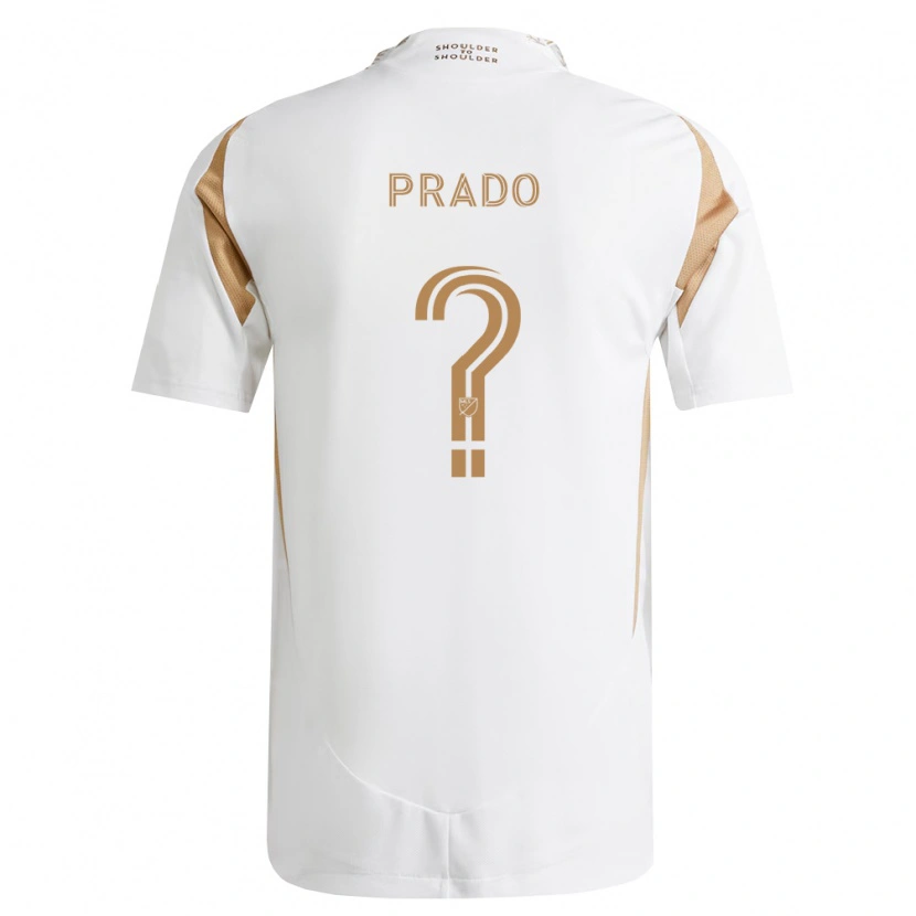 Danxen Hombre Camiseta Abraham Prado #0 Blanco Marrón 2ª Equipación 2026/27 La Camisa