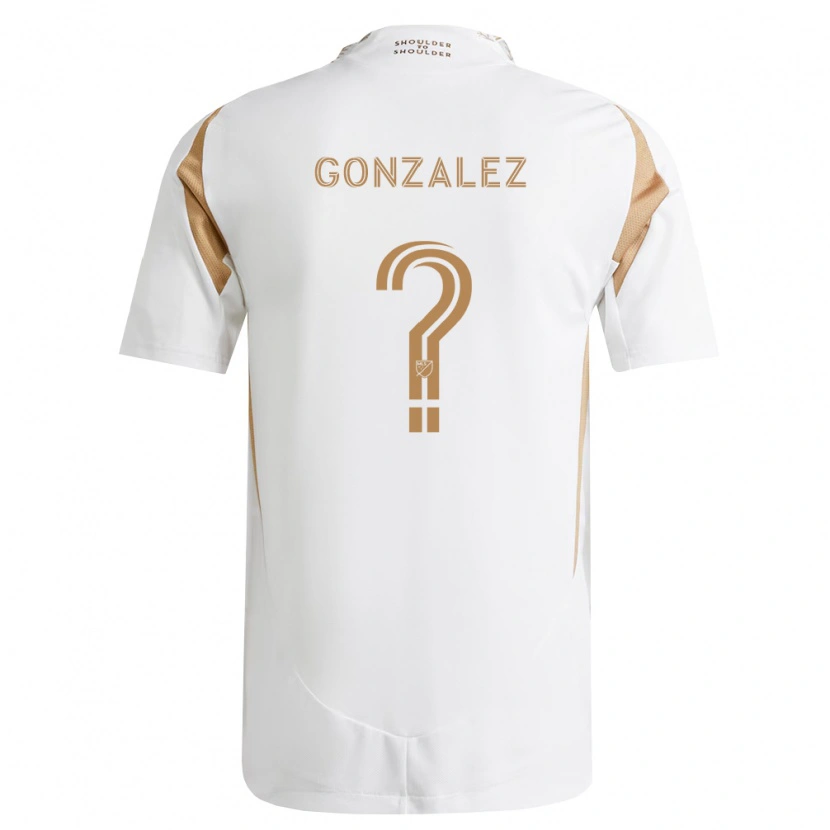 Danxen Hombre Camiseta Mario Gonzalez #0 Blanco Marrón 2ª Equipación 2026/27 La Camisa