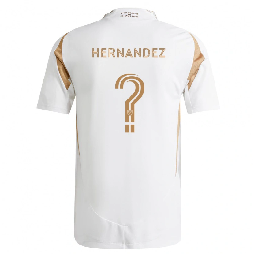 Danxen Hombre Camiseta Javier Hernandez #0 Blanco Marrón 2ª Equipación 2026/27 La Camisa