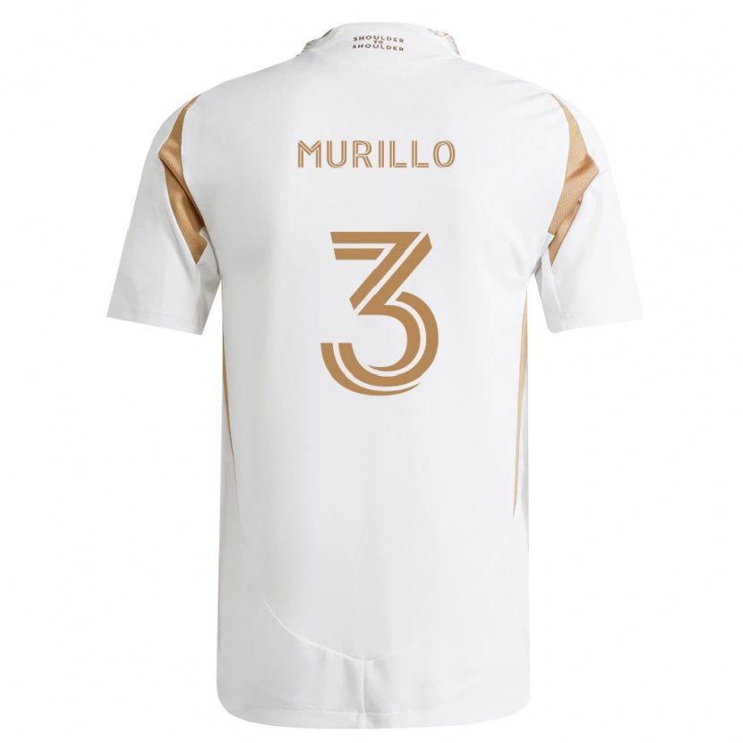Danxen Hombre Camiseta Jesús Murillo #3 Blanco Marrón 2ª Equipación 2026/27 La Camisa