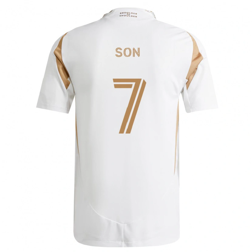 Danxen Hombre Camiseta Heung-Min Son #7 Blanco Marrón 2ª Equipación 2026/27 La Camisa